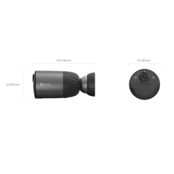 CAMARA IP EZVIZ BULLET FULL HD 2MPX,WIFI, BATERIA RECARGABLE 7800 mAh. VISION NOCTURNA COLOR HASTA 1