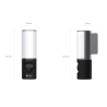 CAMARA IP EZVIZ DE SEGURIDAD CON LAMPARA DE PARED,WIFI (4MP, W1) VISION NOCTURNA A COLOR, IP 65, AUD
